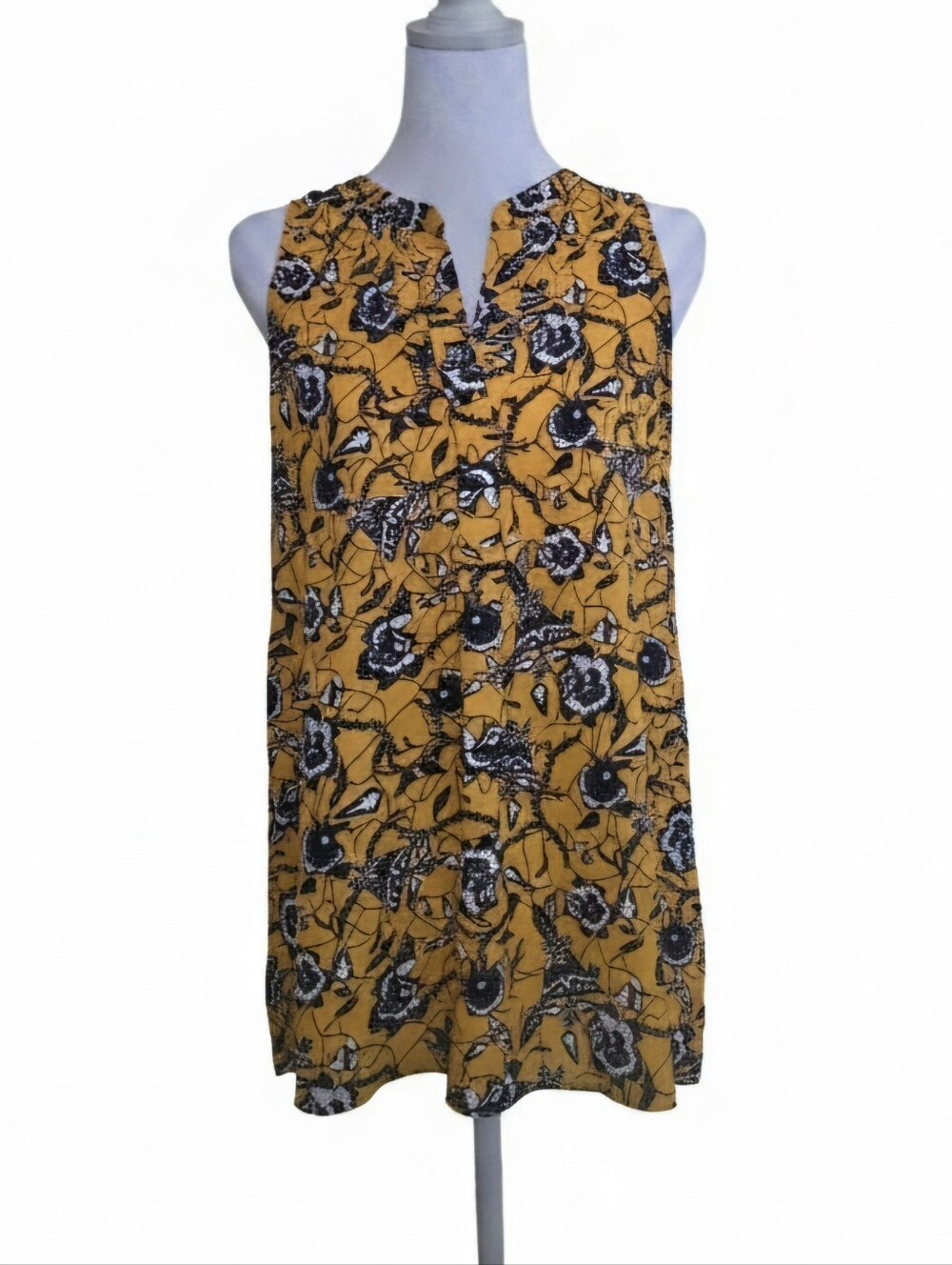 Tabitha Mustard Yellow Floral  Sleeveless Camisole Size M